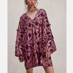 NWT JEN’S PIRATE BOOTY x Free People Rising Star Winter Bloom Boho Mini Dress